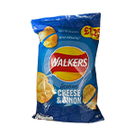 Walkers Cheese & Onion Crisps 